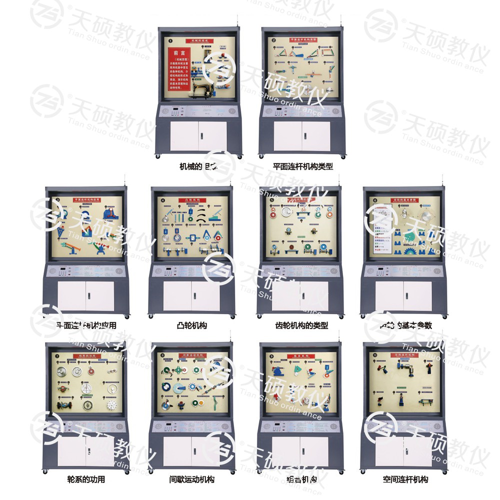 TSSMT-1型 机械原理陈列柜（10个分柜，带智能语音讲解）